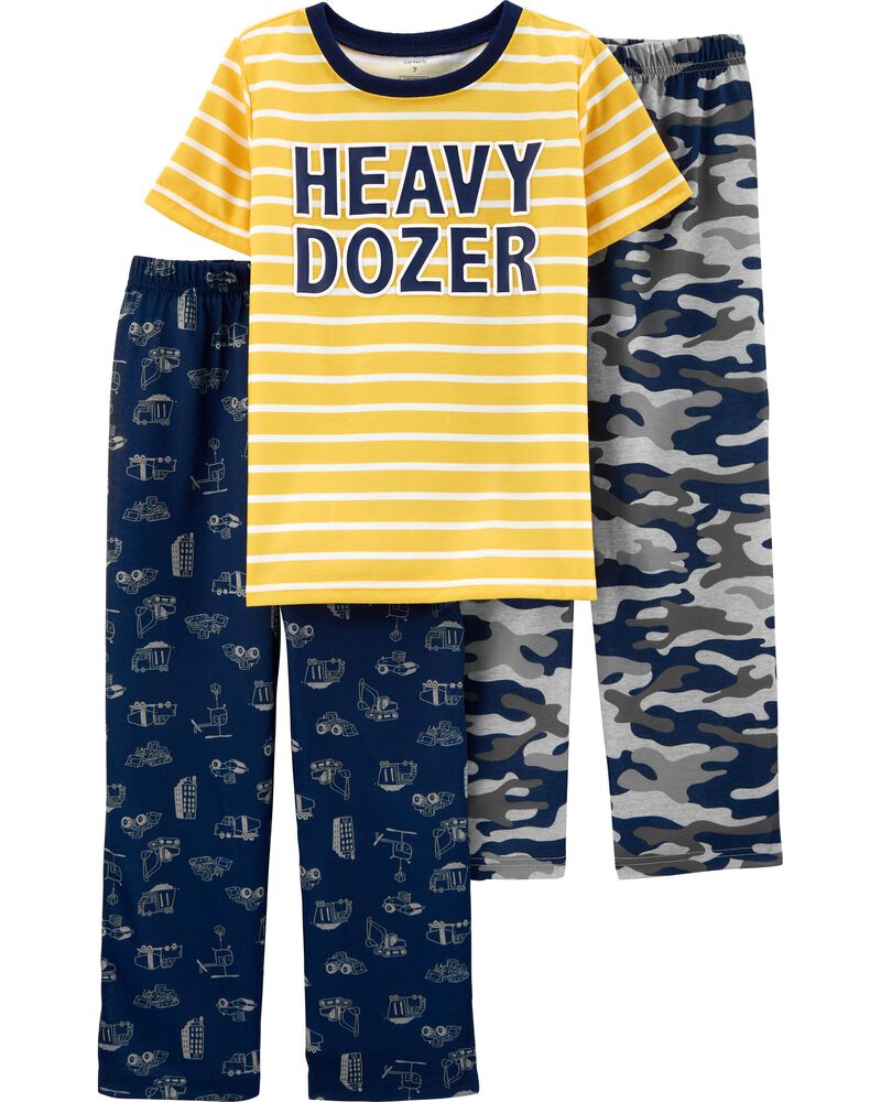 3 Piece Construction Truck Poly Pjs Carters Com