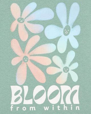 Product image 2 of Kid Bloom Short-Sleeve Graphic Tee - Green