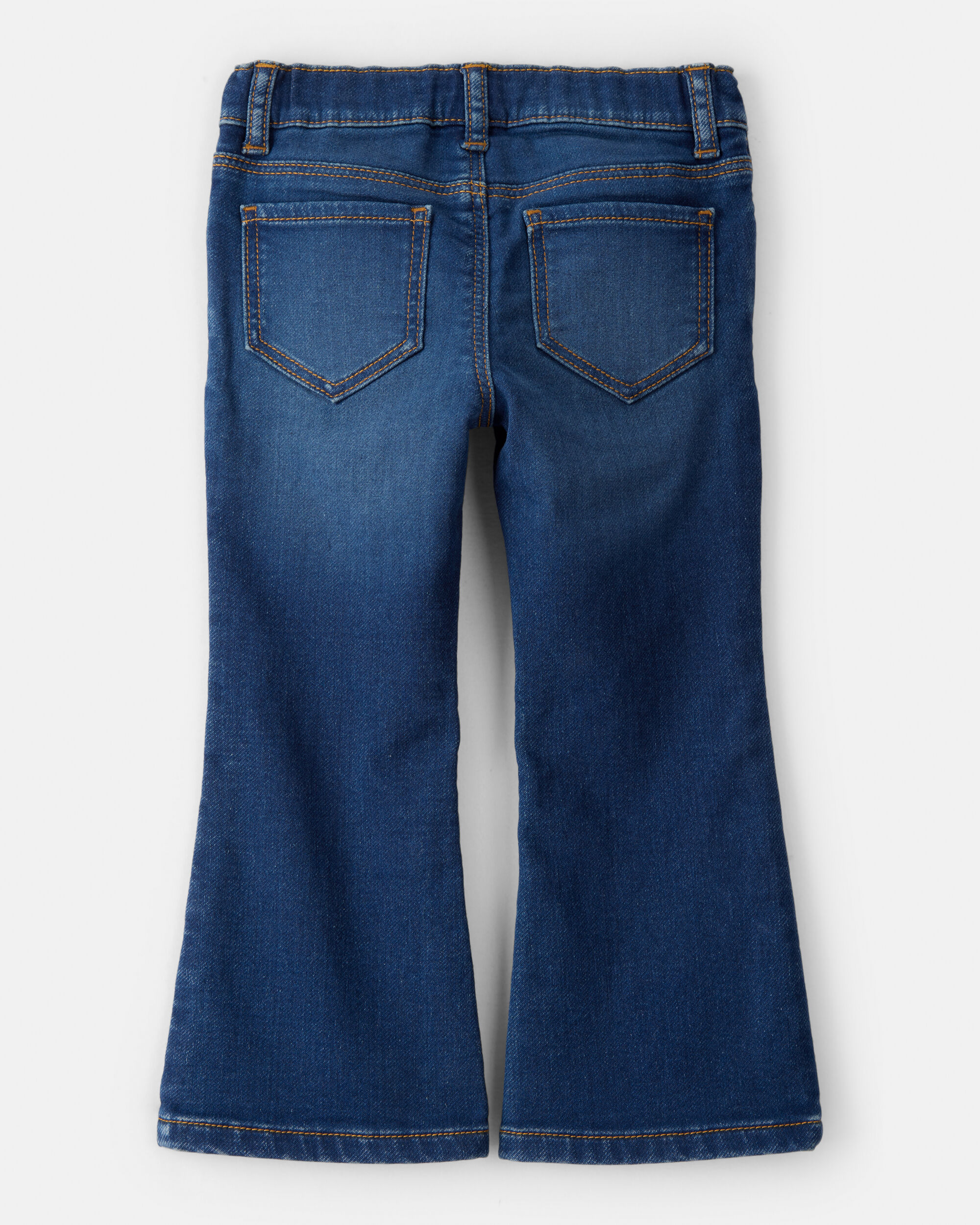 Toddler Girl Star Denim Flare Jeans - Blue