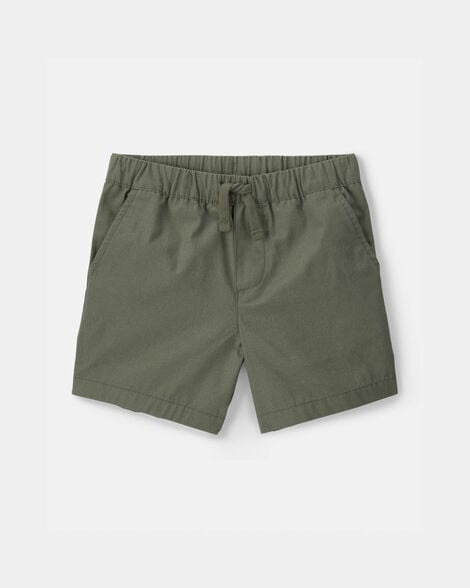toddler boy canvas shorts - green