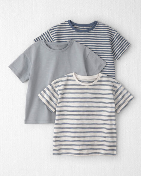 Toddler Boy 3-Pack Organic Cotton Tees in Stripes