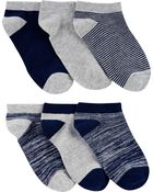 Grey Kid 6-Pack Ankle Socks | carters.com