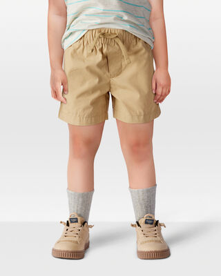 Product image 2 of Toddler Pull-On Poplin Shorts - Khaki