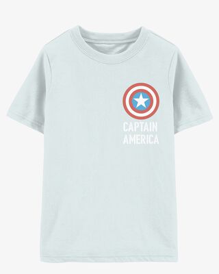 Product image 1 of Kid Marvel™ Captain America Short-Sleeve Tee - Blue