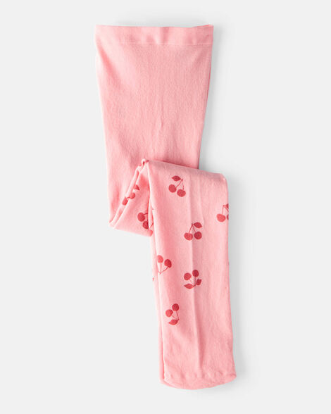 Product image 1 of Toddler Girl Cherries Print Tights - Pink