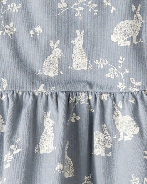  Product image 4 of Toddler Organic Cotton Bunny-Print Dress