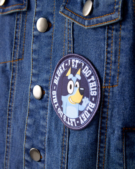 Product image 3 of Toddler Bluey Denim Jacket - Medium Wash