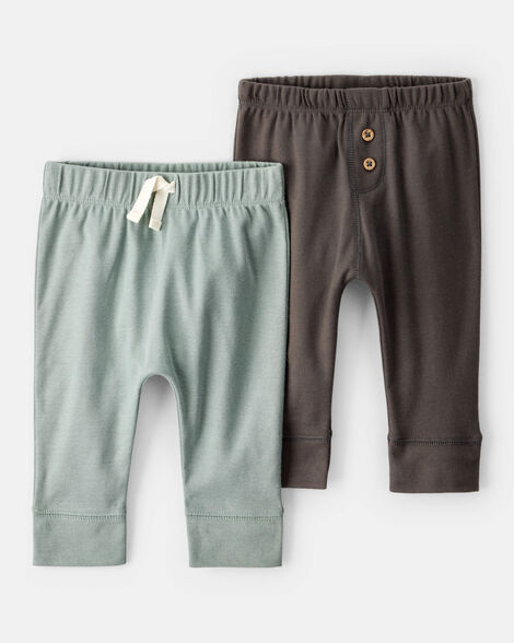 baby 2-pack pull-on cotton pants