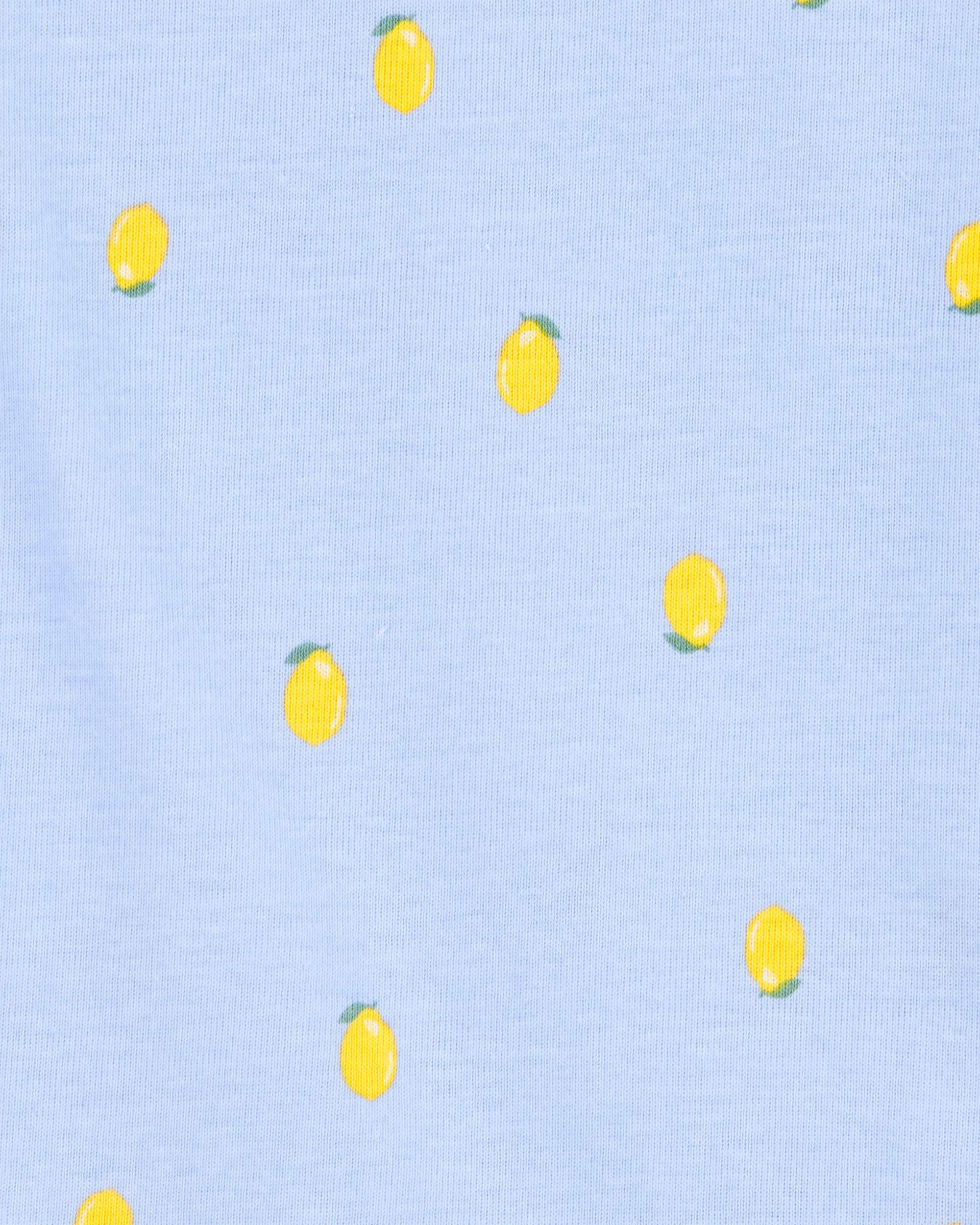 Kid 4-Piece Floral Cotton Pajamas