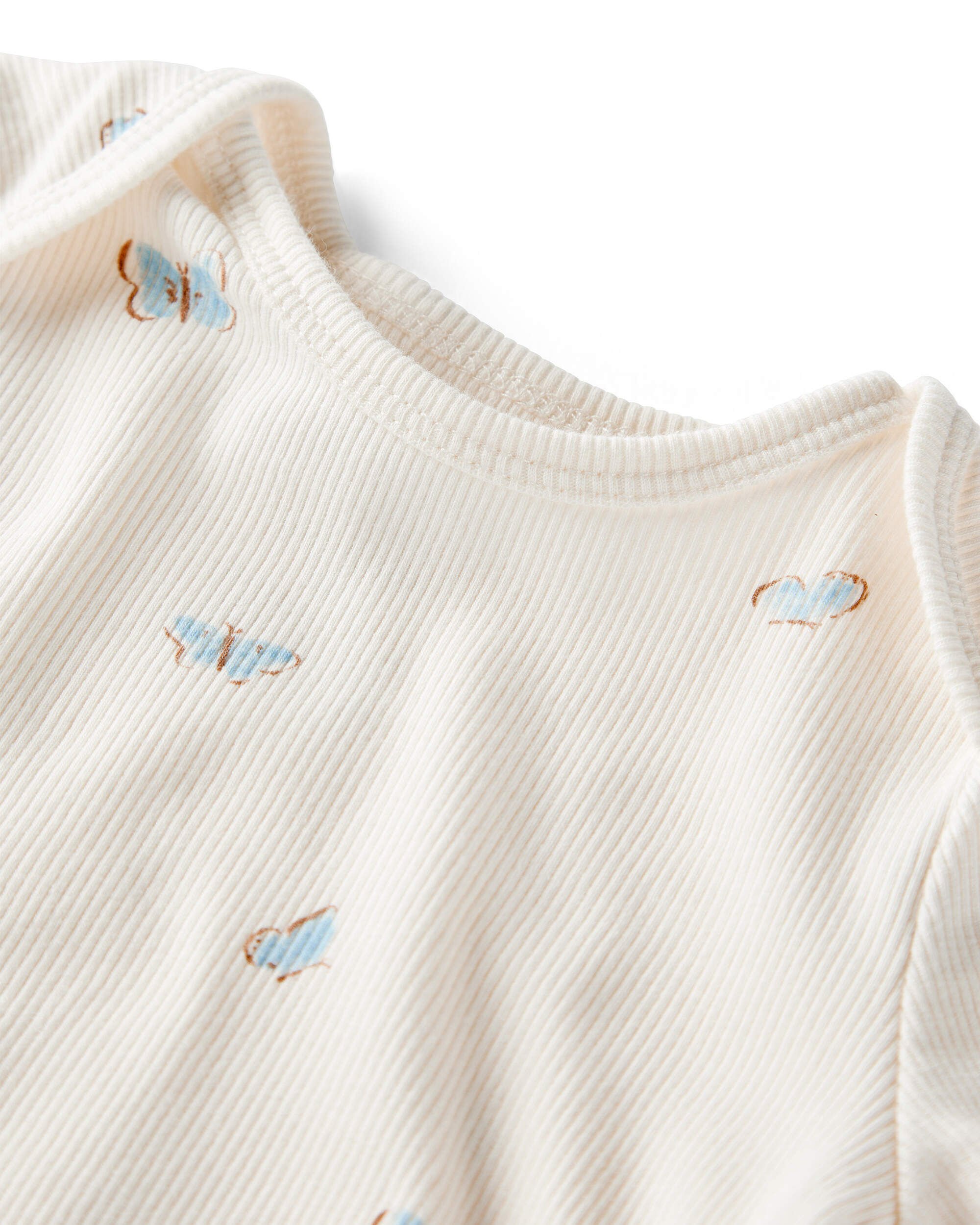 Baby 2-Piece Organic Cotton Ribbed Knit Set Butterfly Breeze Print
