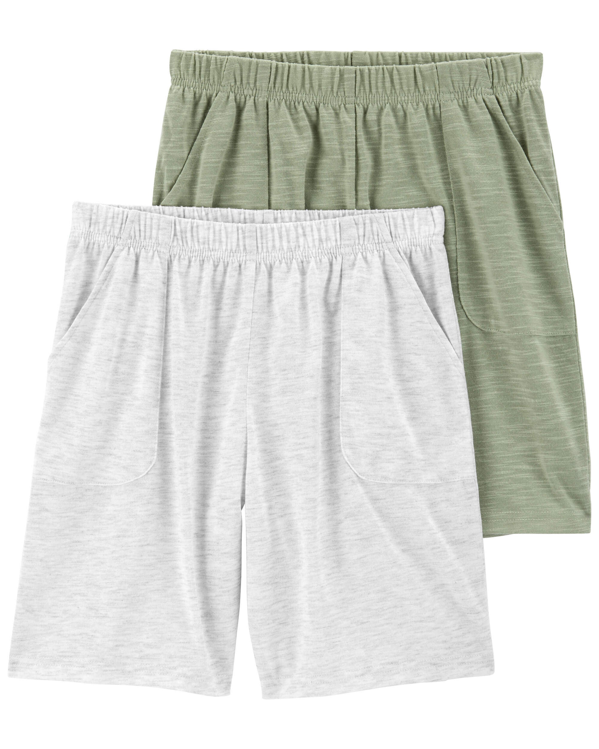 Kid 2 Pack Pull On Slub Jersey Pajama Shorts Carter s Carter s