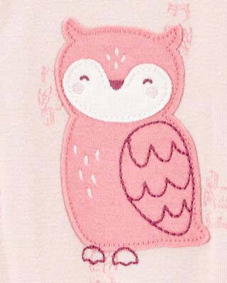 Product image 2 of Toddler 1-Piece Owl Print 100% Snug Fit Cotton Footie Pajamas