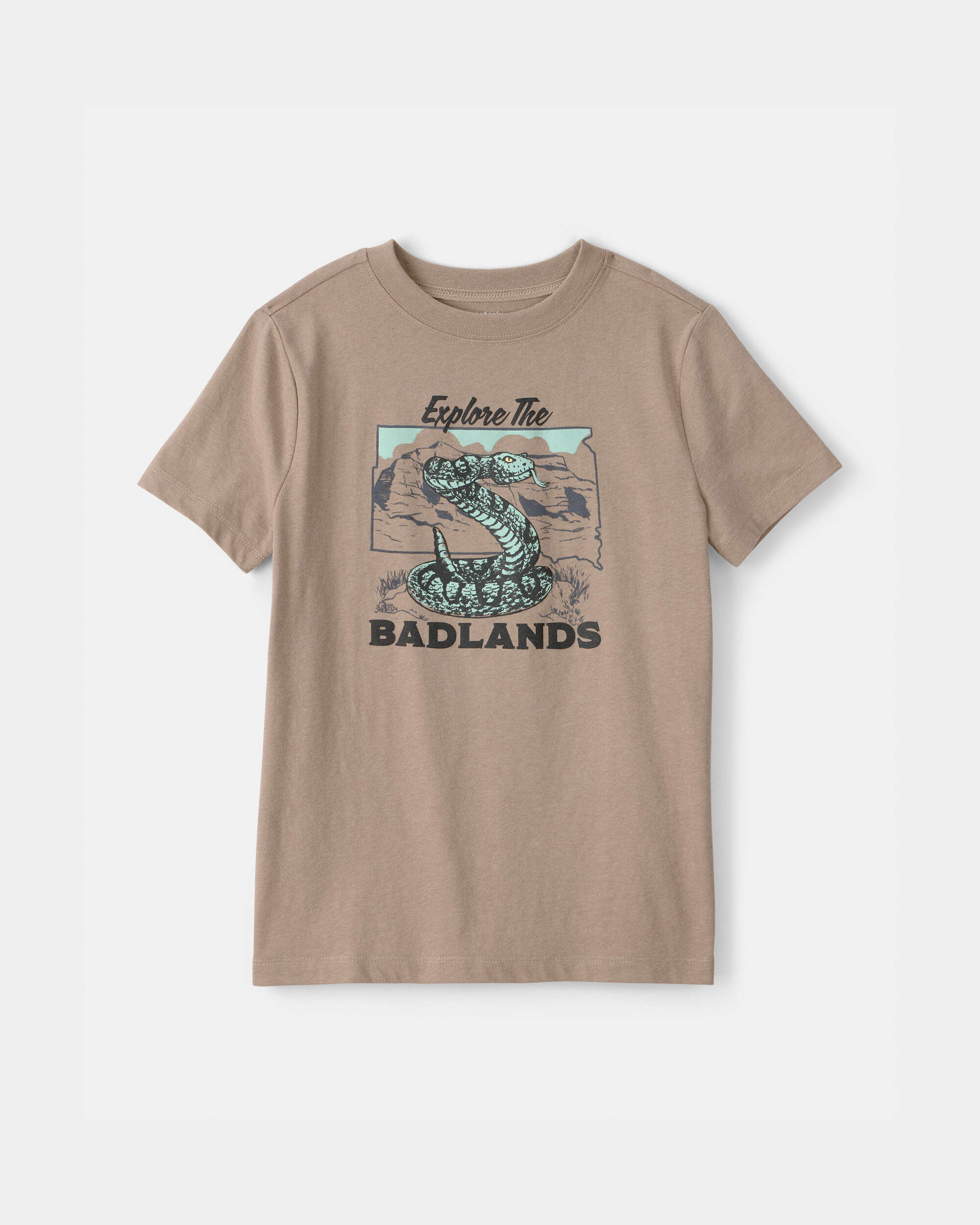 Carters boys badlands snake graphic tee L Brown 6$