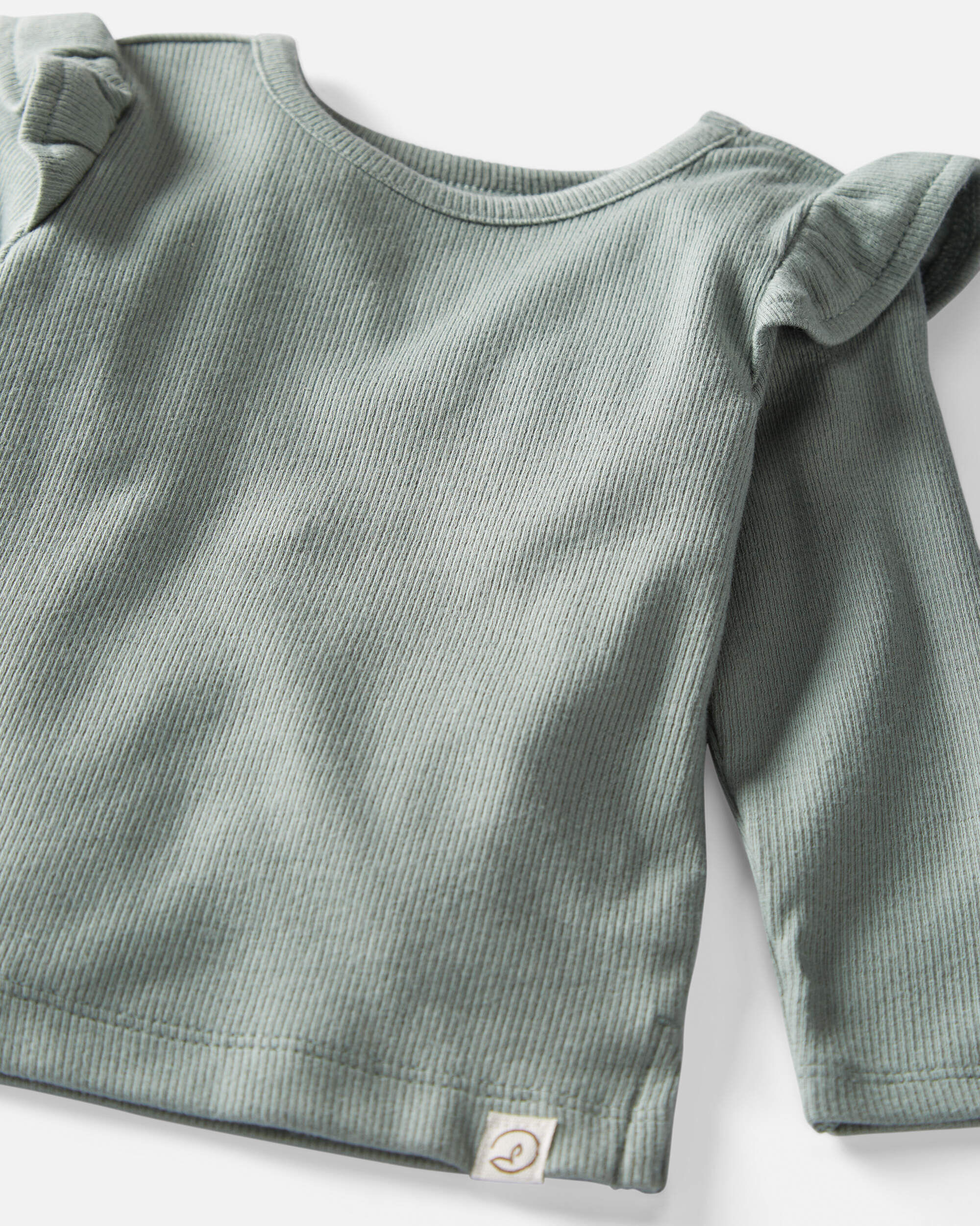 Baby 3-Pack Organic Cotton Rib Flutter Tops - Little Planet Baby 3-Pack Organic Cotton Rib Flutter Tops - Little Planet