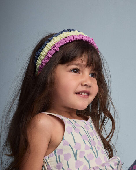 Toddler Girl 3-Pack Headbands - Blue/Yellow/Purple