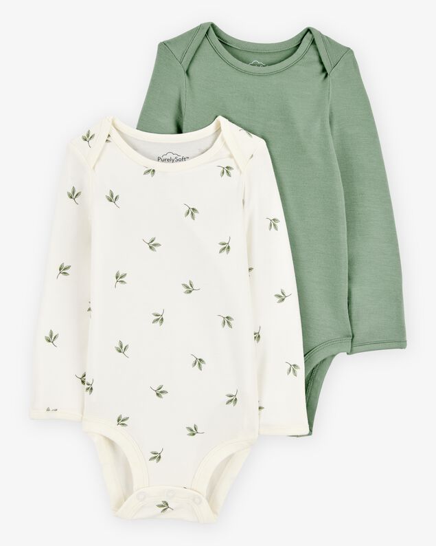 Product image 1 of Baby 2-Pack Long-Sleeve PurelySoft Bodysuits