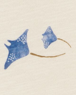Product image 2 of Toddler Sea Print Knit Pullover - Cream