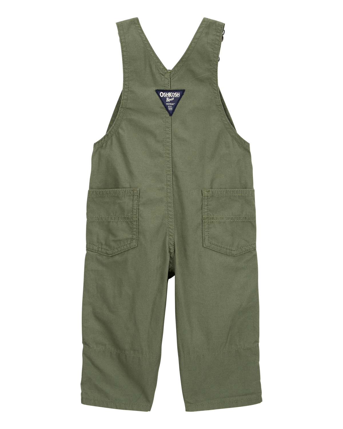 Baby Solid Canvas Overalls - Green