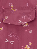 Burgundy - Kid Dragonfly Print Fleece-Lined Midweight Jacket
, Selected