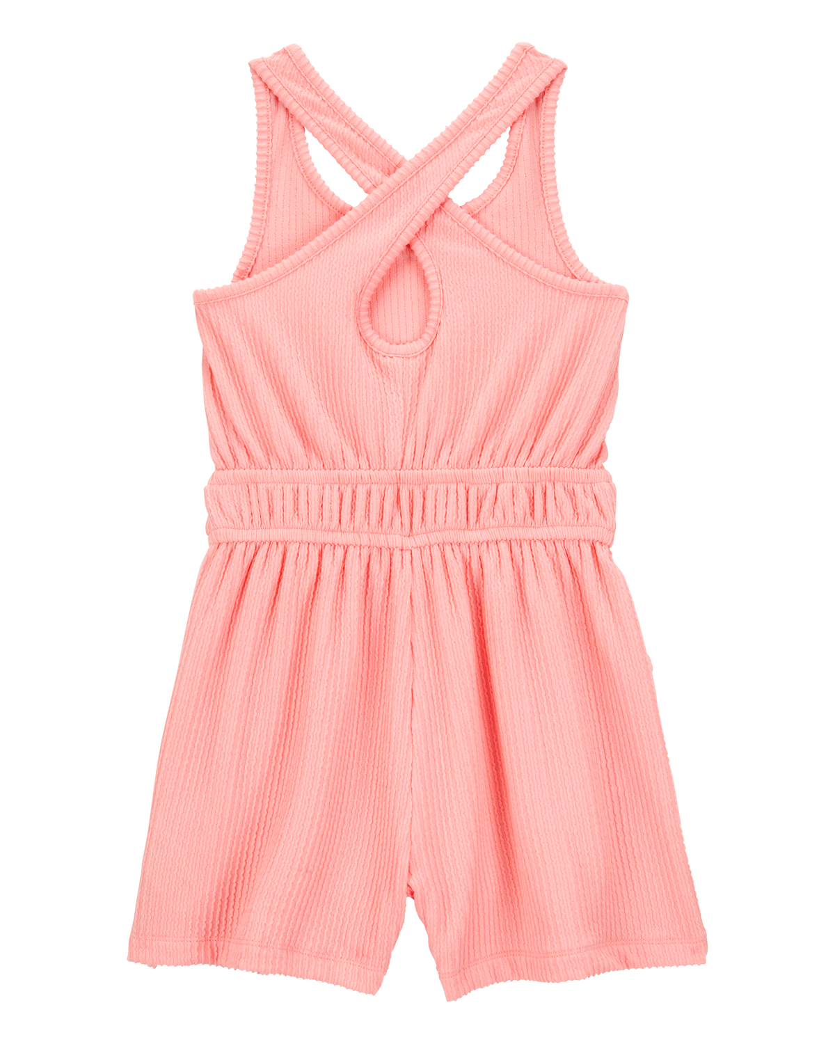 Kid Ribbed Textured Romper - Coral - OshKosh | Carter's