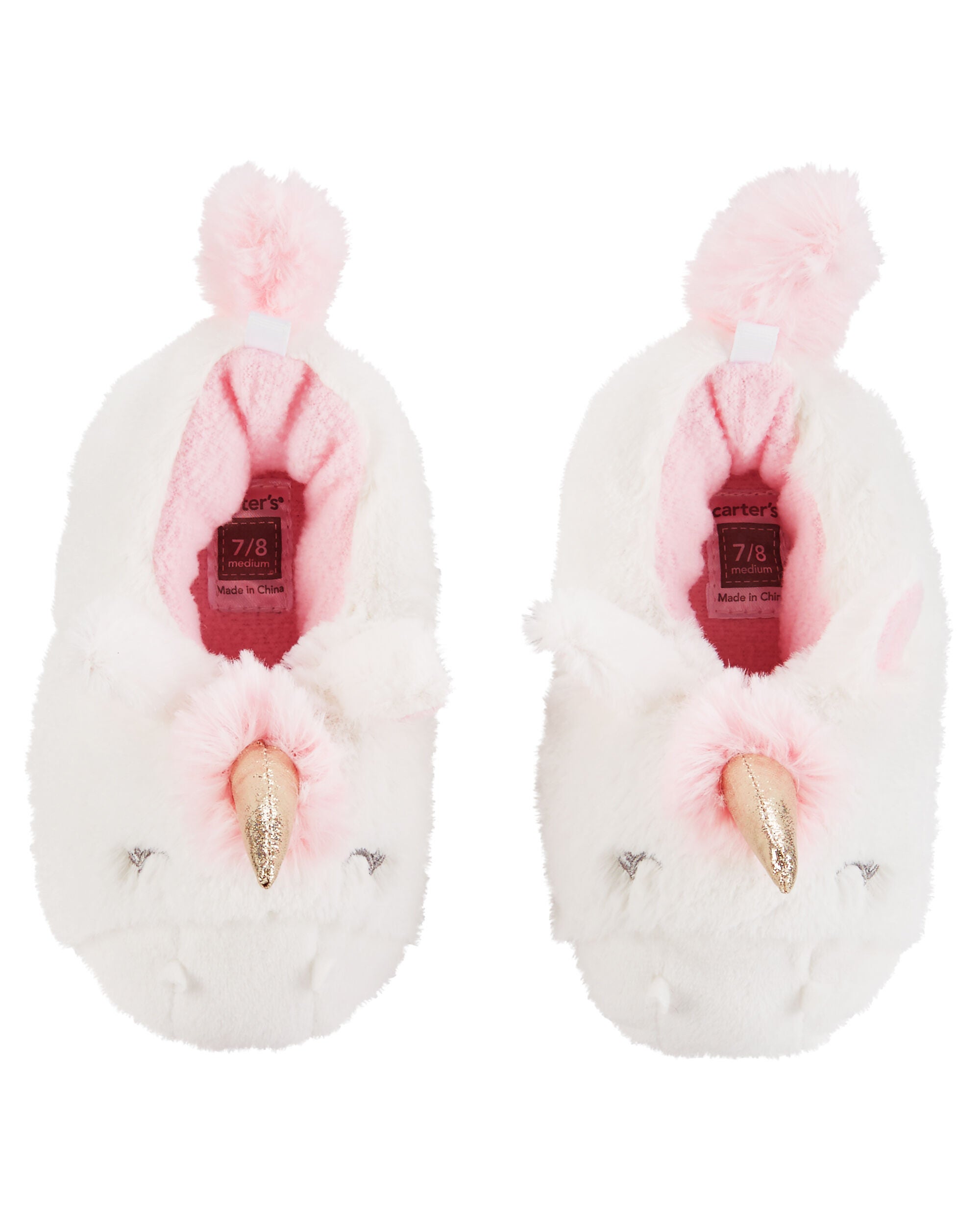 carter's unicorn slippers