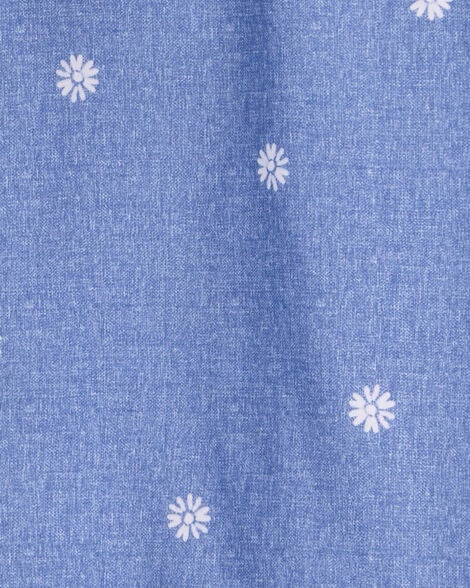  Product image 3 of Kid Daisy-Print Chambray Jacket - Blue