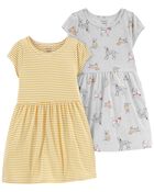 2-Pack Jersey Dresses, , hi-res