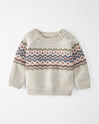 Product image 1 of Baby Organic Cotton Fair Isle Sweater