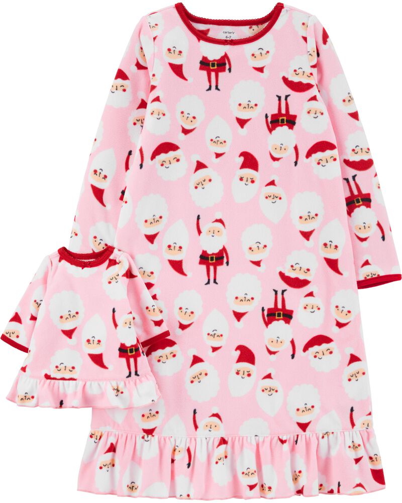Santa Matching Nightgown Doll Nightgown Set Carters Com