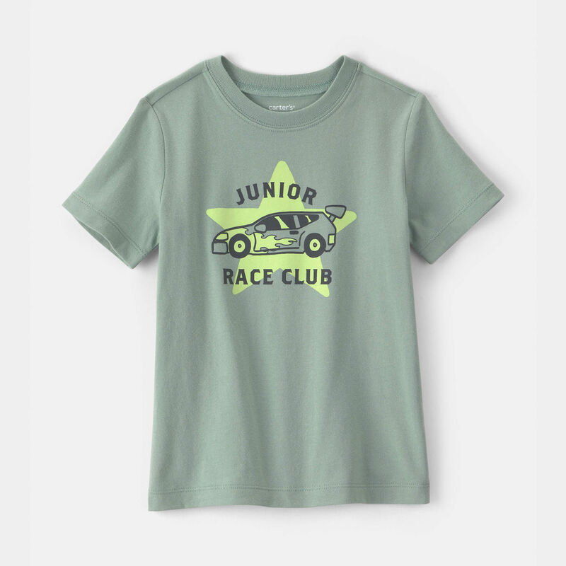 Toddler Boy 'Junior Race Club' Graphic Tee - Green