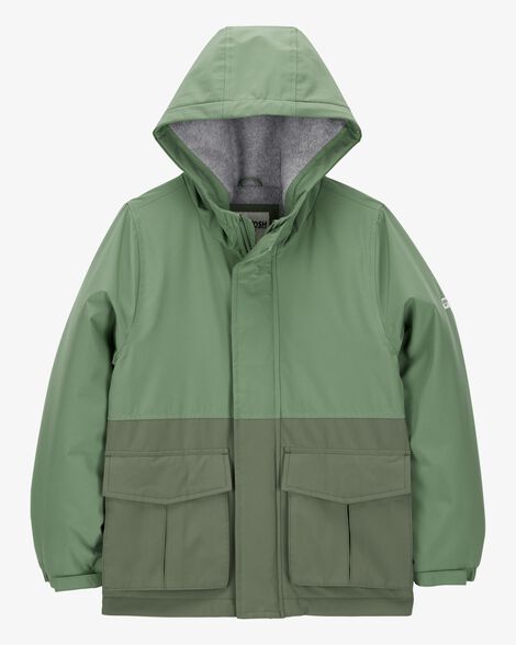  Product image 1 of Kid Midweight Color Block Jacket - Green