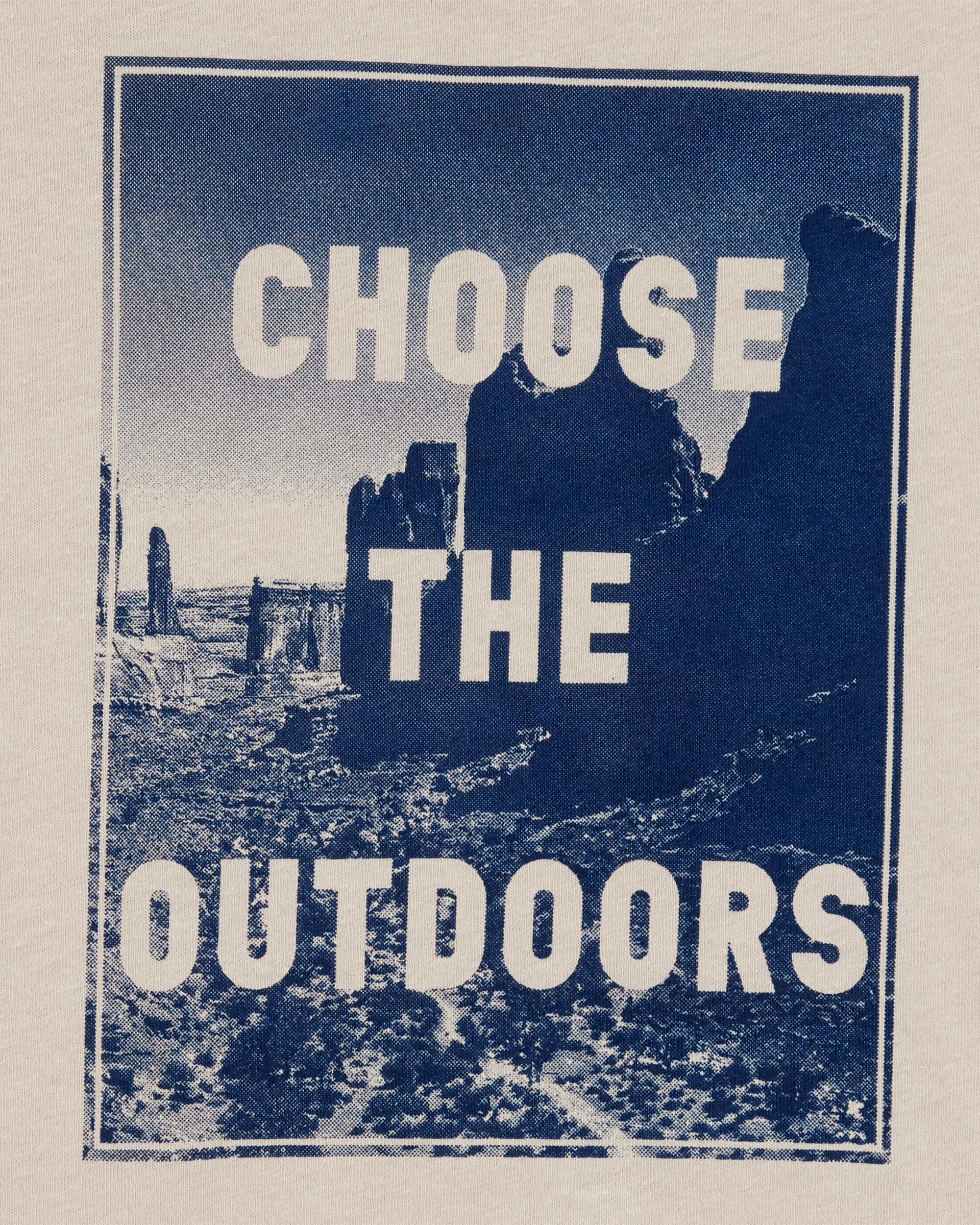 Kid Choose the Outdoors Short-Sleeve Graphic Tee - Tan