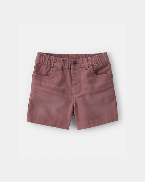 Toddler Boy Twill Pull-On Shorts - Brown