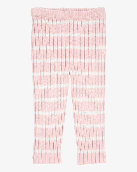 Product image 1 of Baby Striped Ribbed Sweater Knit Leggings