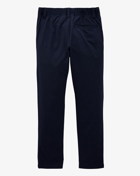  Product image 2 of Kid Poplin Pull-On Uniform Pants - Navy