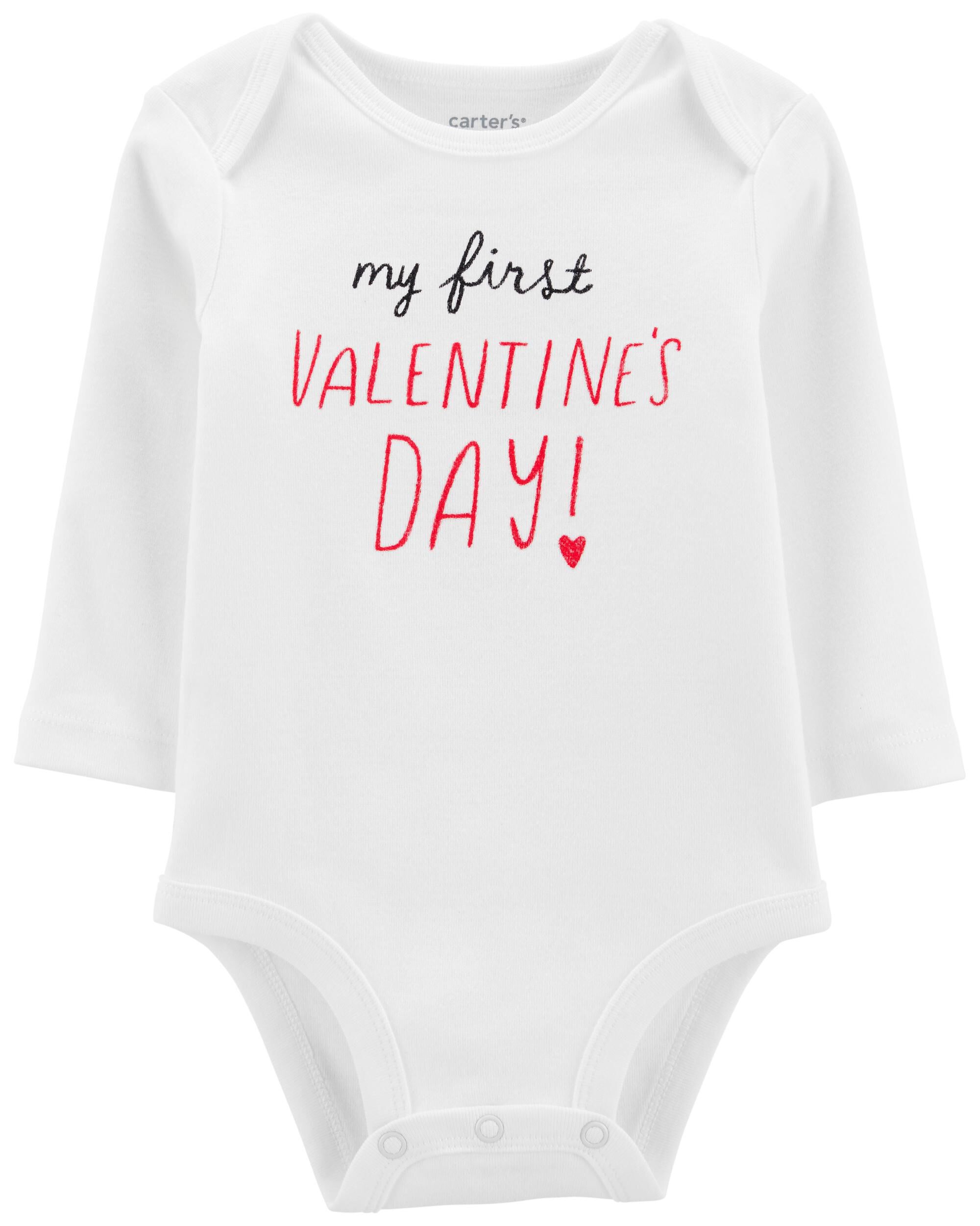 ST VALENTINE'S DAY Baby Grow Vest Bodysuit T-Shirt Kids Adults FAMILY MATCHING 