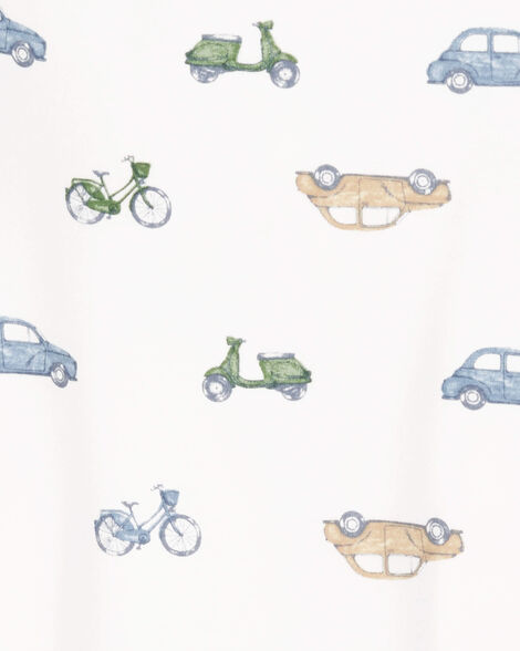  Product image 3 of Toddler Car Print PurelySoft 2-Piece Pajamas - Ivory