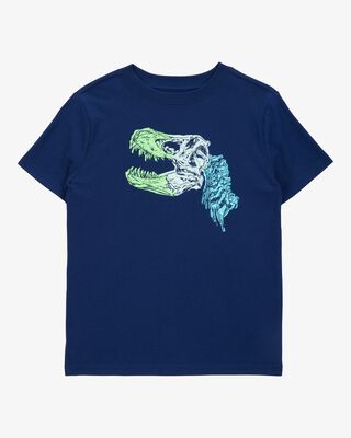 Product image 1 of Kid Dinosaur Short-Sleeve Graphic Tee - Navy
