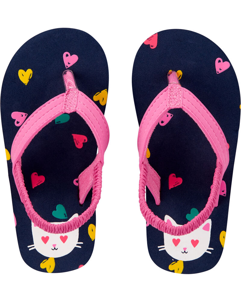 cat shaped flip flops