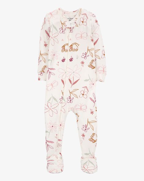  Product image 1 of Baby Floral 1-Piece PurelySoft Footie Pajamas