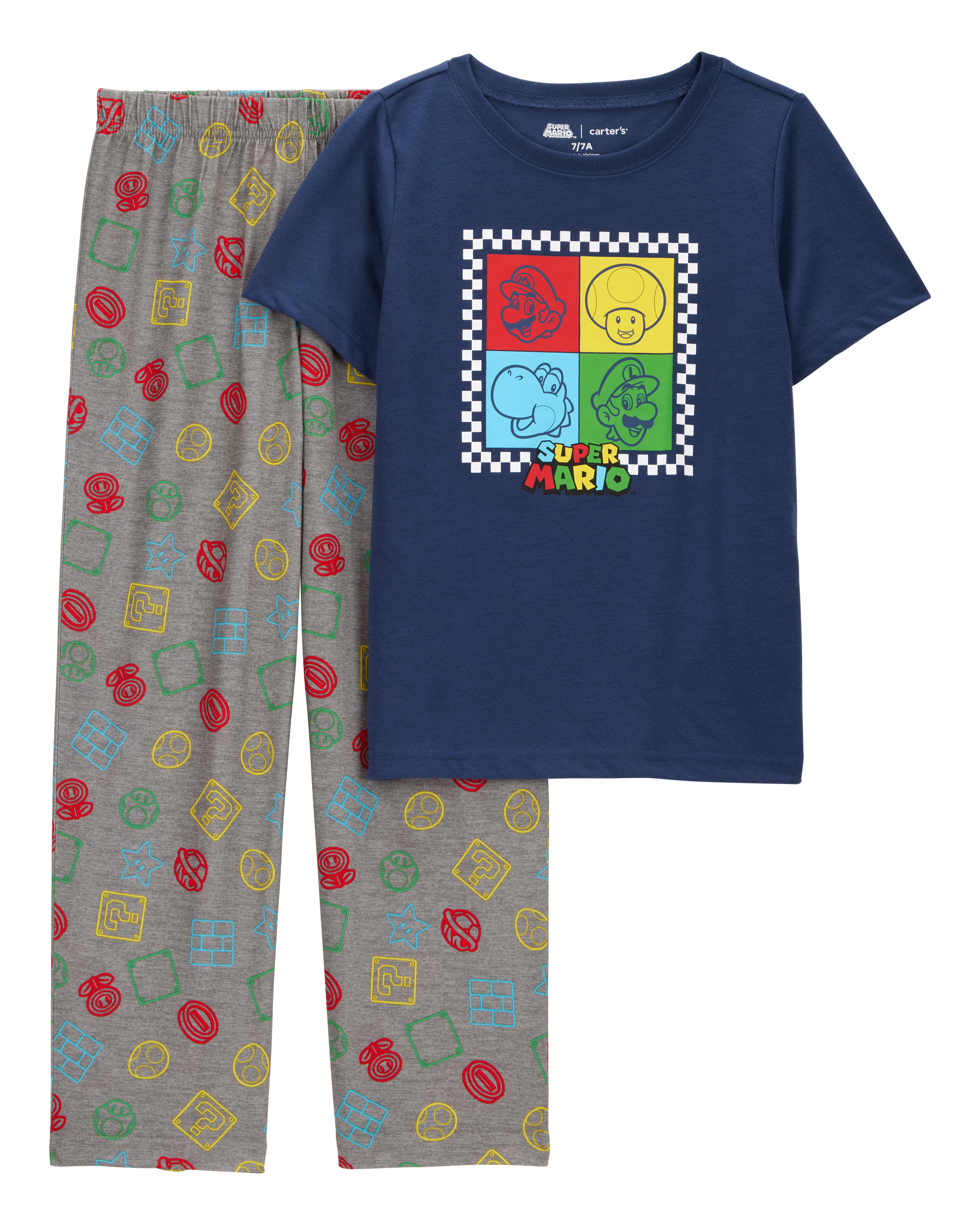 Kid Super Mario Bros™ Loose Fit 2-Piece Pajamas