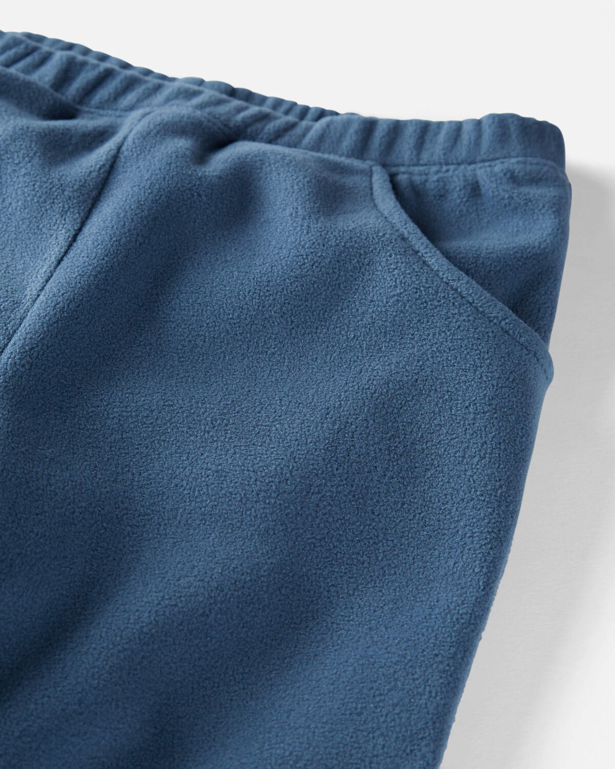 Kid Microfleece Set Made with Recycled Materials in Dark Sea Blue  