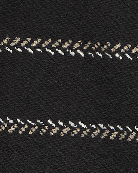  Product image 2 of Kid Long-Sleeve Striped Hooded Pullover - Black