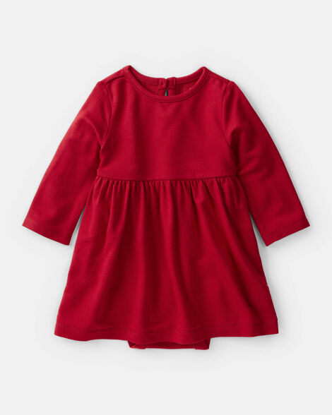  Product image 1 of Baby Girl PurelySoft Bodysuit Dress - Red
