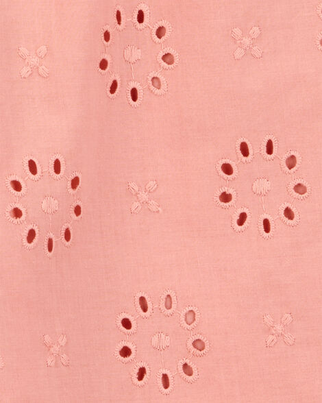  Product image 2 of Toddler Eyelet Flutter Jumpsuit - Pink