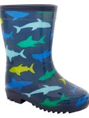 Navy - Toddler Shark Rain Boots, Selected