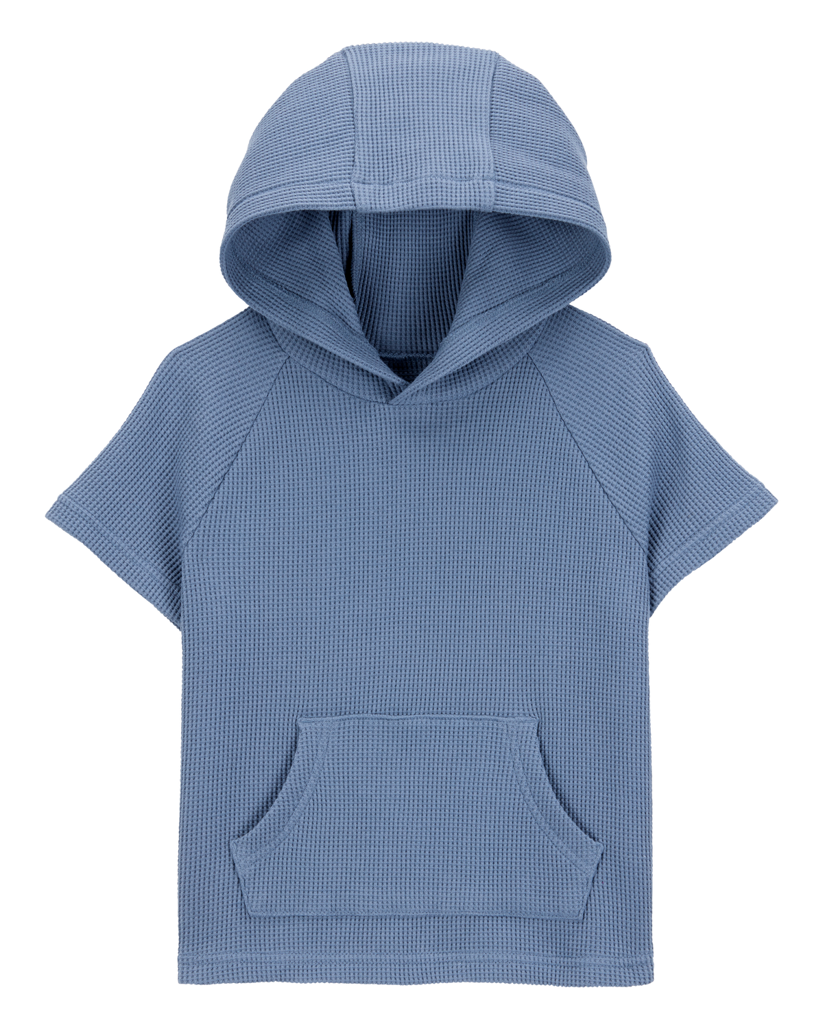 Baby Waffle Knit Hooded Pullover - Blue - OshKosh | Carter's