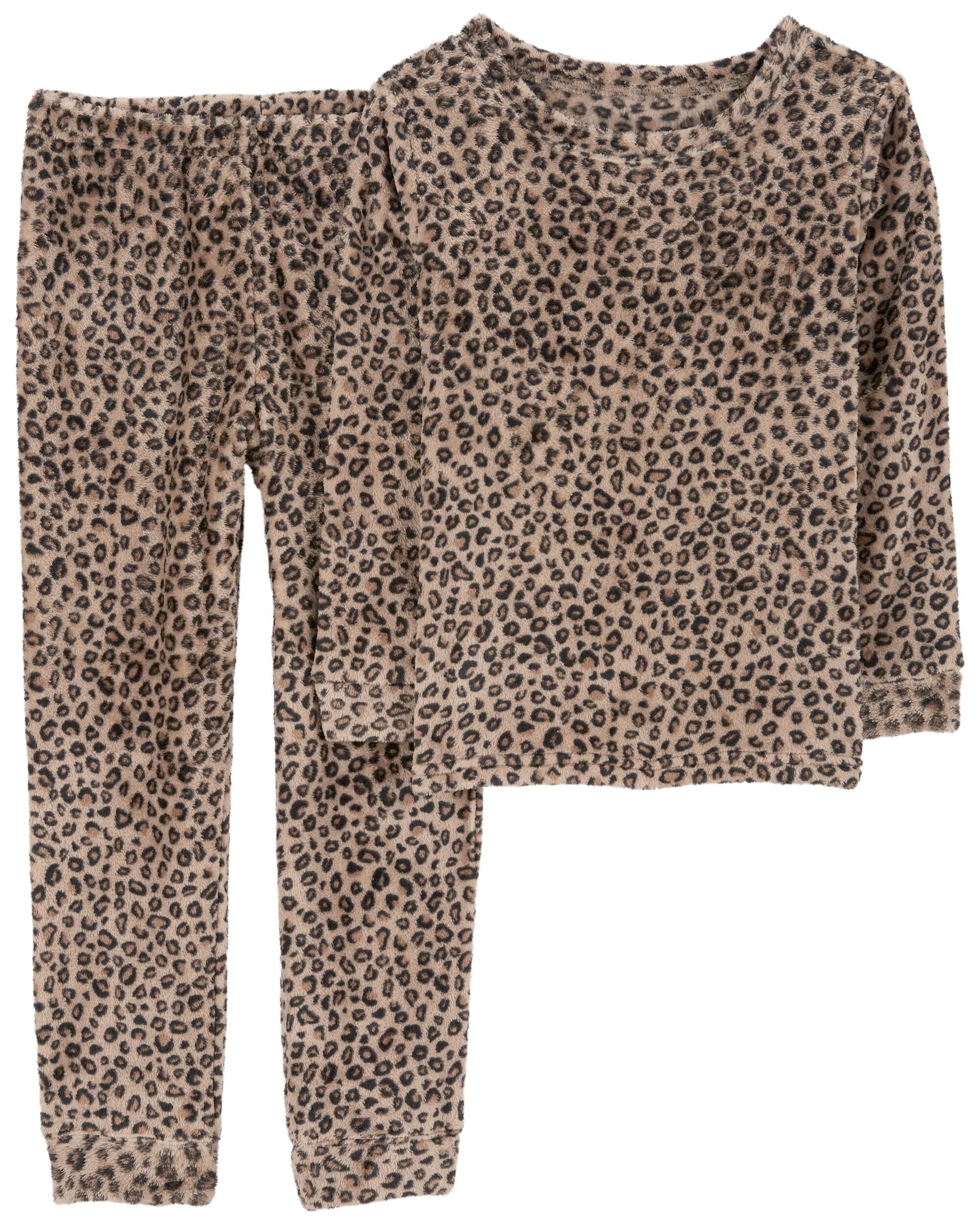 Girls cheetah pjs clearance
