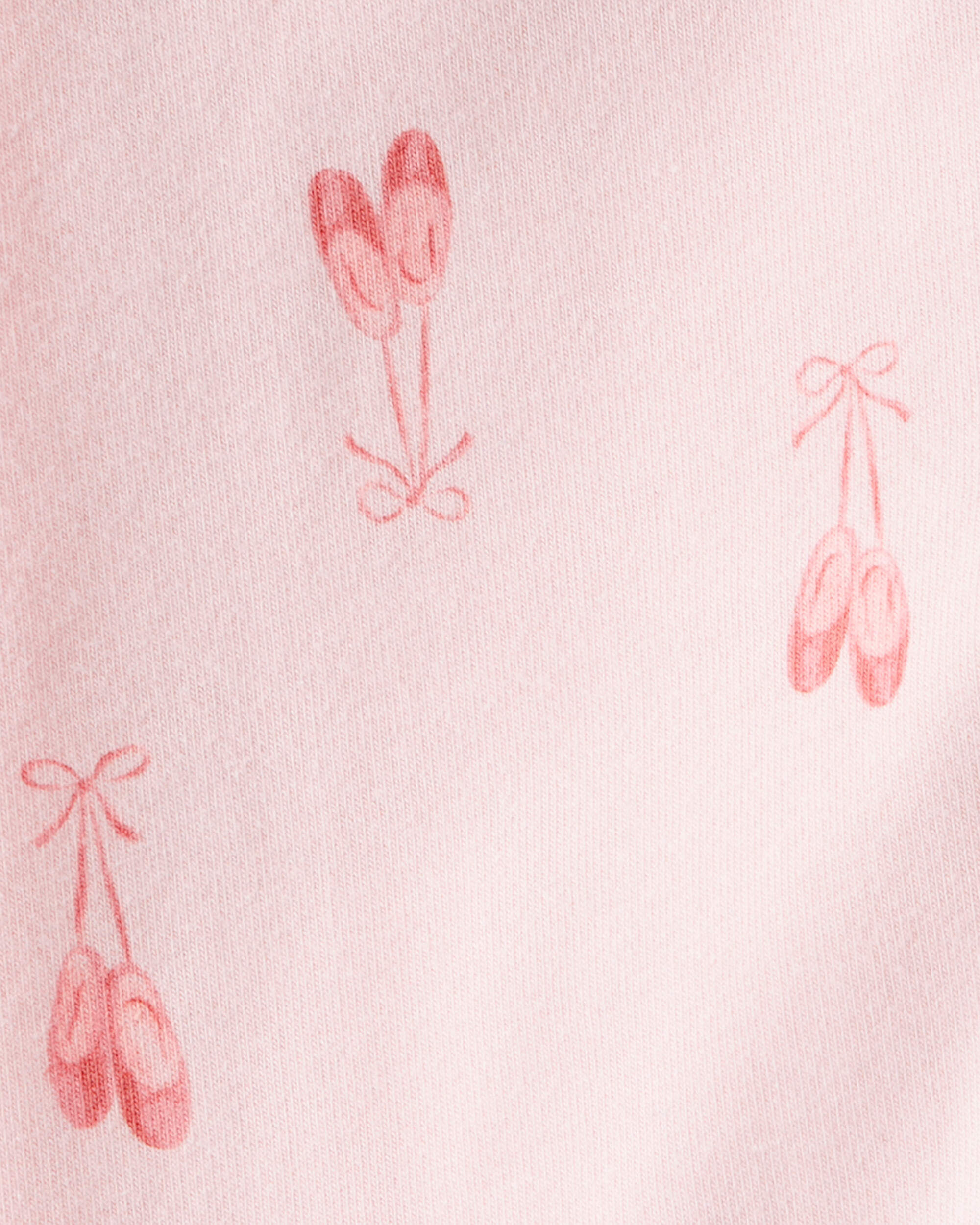 Baby Girl Cotton Ballerina Stretch Leggings - Pink