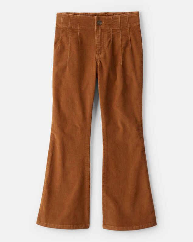 Product image 1 of Girls Western Corduroy Flare Pants - Brown